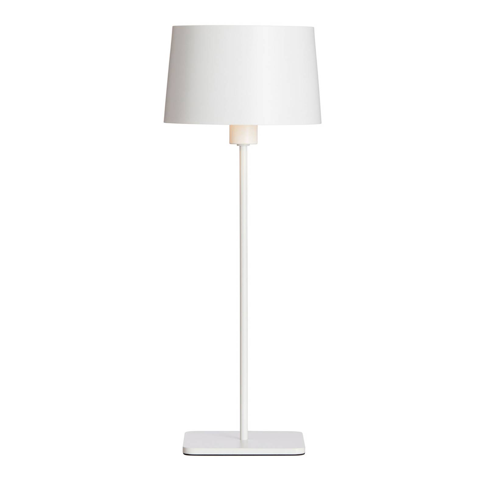 Bordslampa Cuub av metall, vit