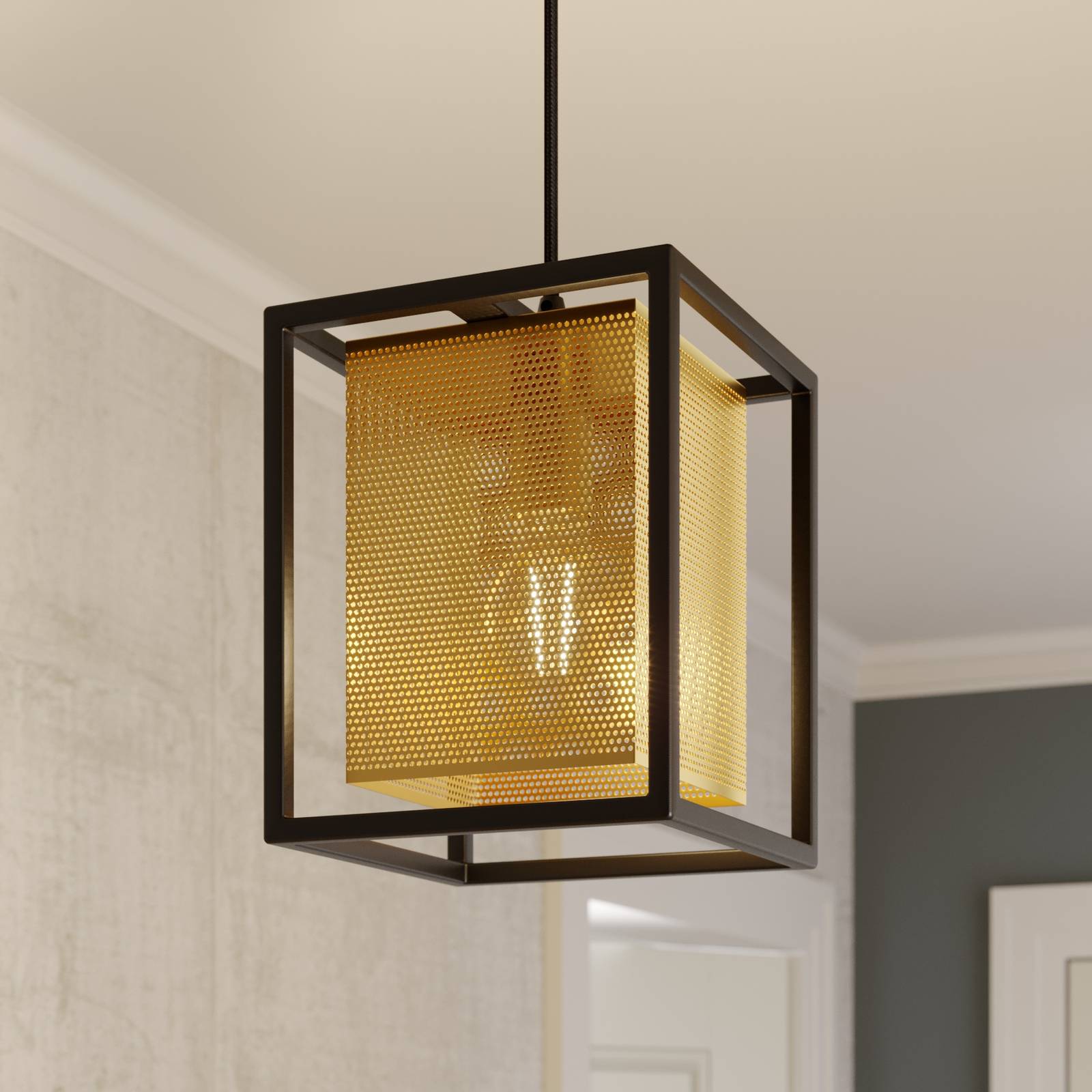 Lindby Daiana hänglampa med bikakemönster 1 lampa