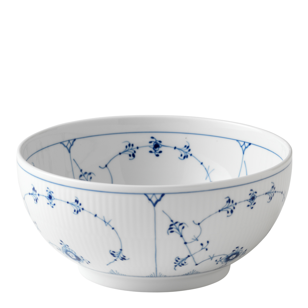 Royal Copenhagen - Blue Fluted Plain Skål 21 cm 1,8 L