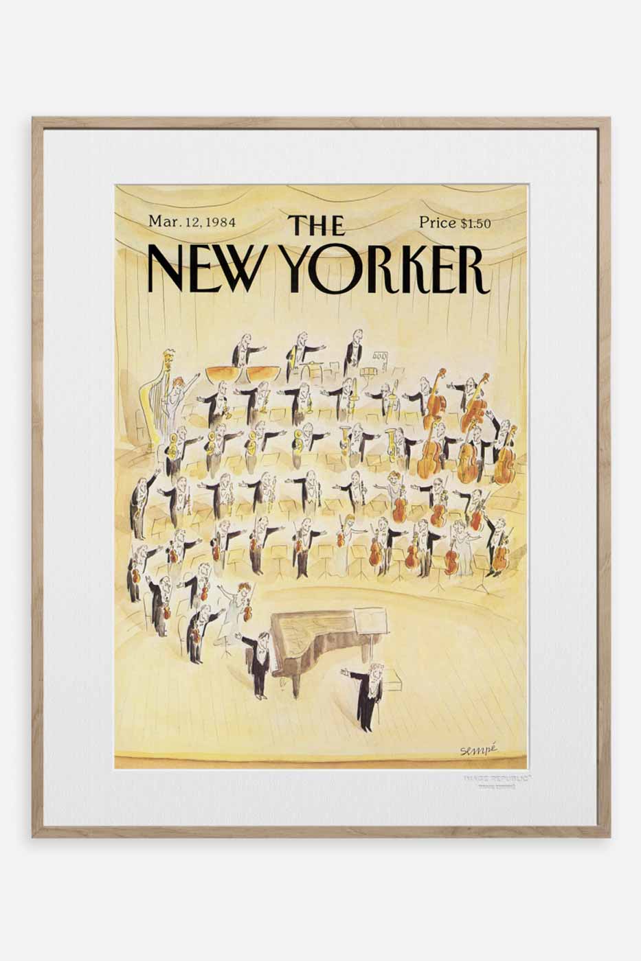 Poster The New Yorker Orcestre 40x50 cm