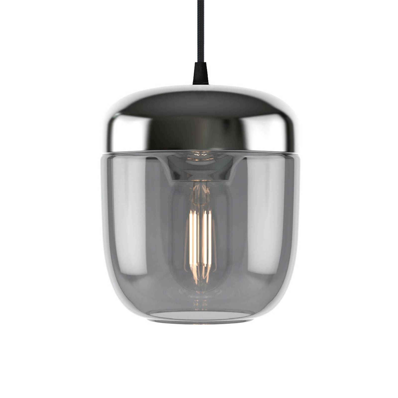 UMAGE Acorn hänglampa 1 lampa rökgrå stål