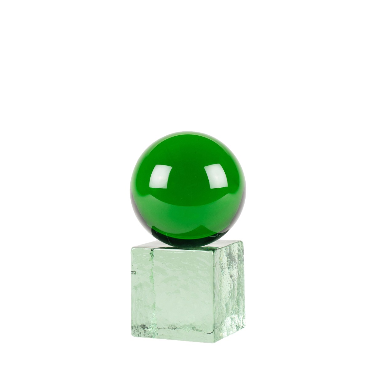 Swedish Ninja Glasskulptur Oh My Green/Verde