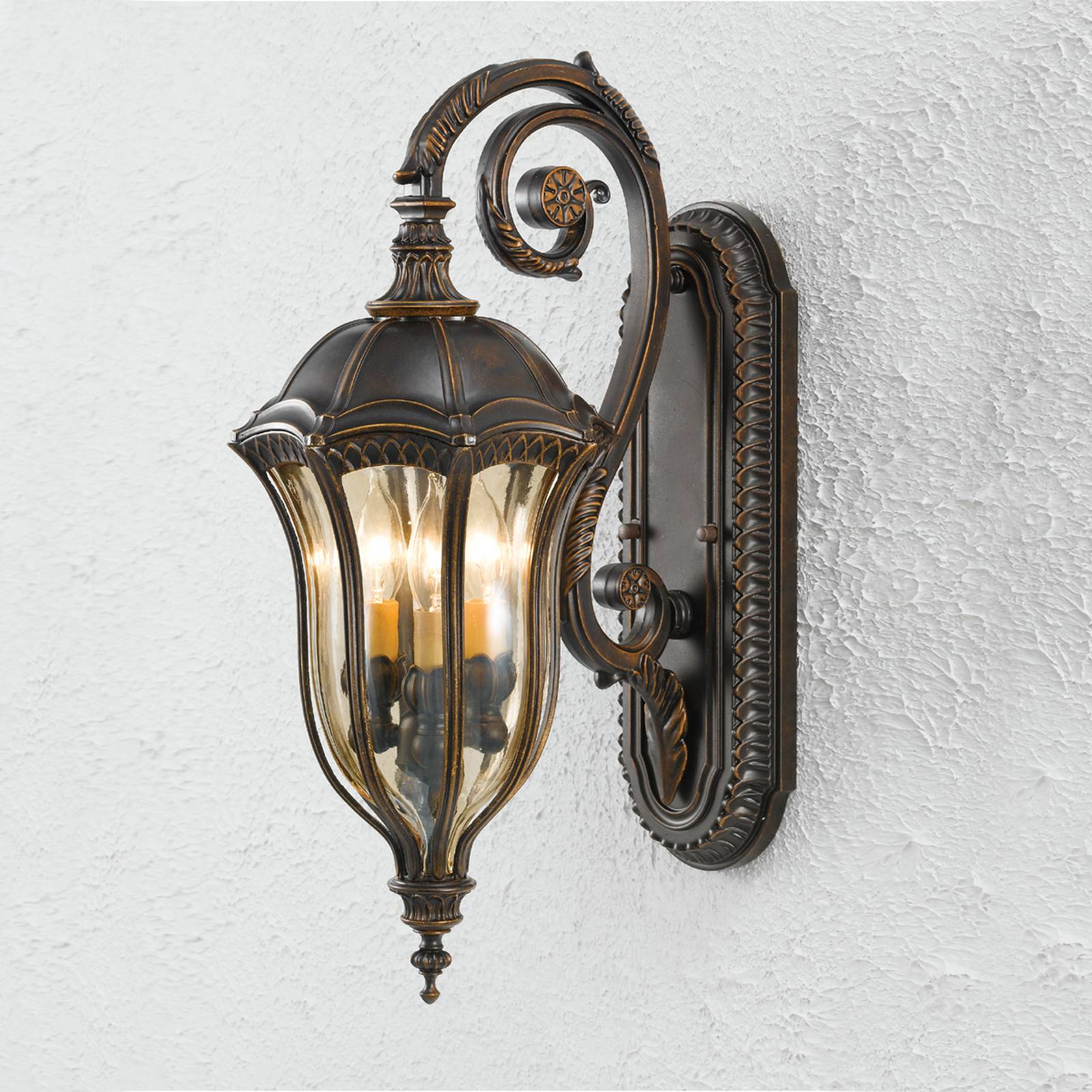 Utomhusvägglampa Baton Rouge, arm 57,8 cm