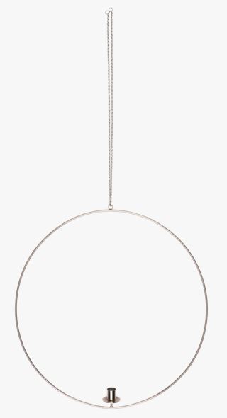Halo ljusstake silver