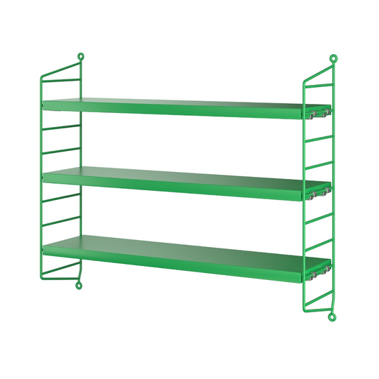 String Furniture Hylla Pocket String Grön/Grön