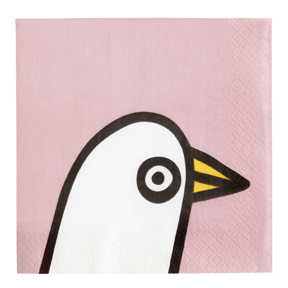 Iittala - Oiva Toika Collection Servett Birdie 33x33 cm Rosa