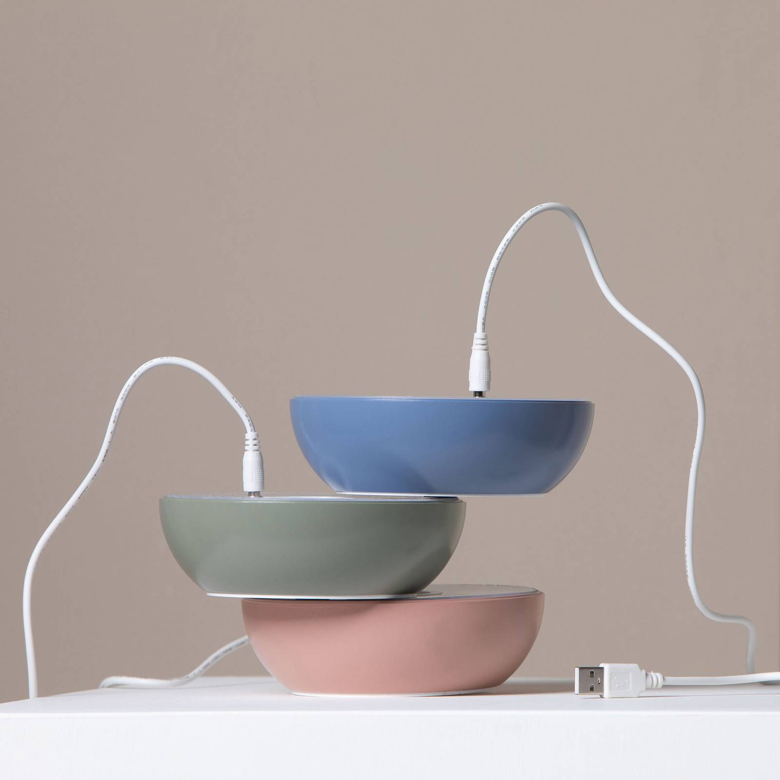 Axolight Float LED-designerbordslampa, blå
