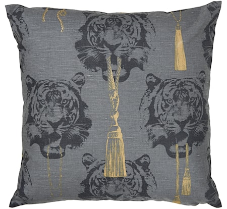 Coco Tiger grå kudde 2-pack
