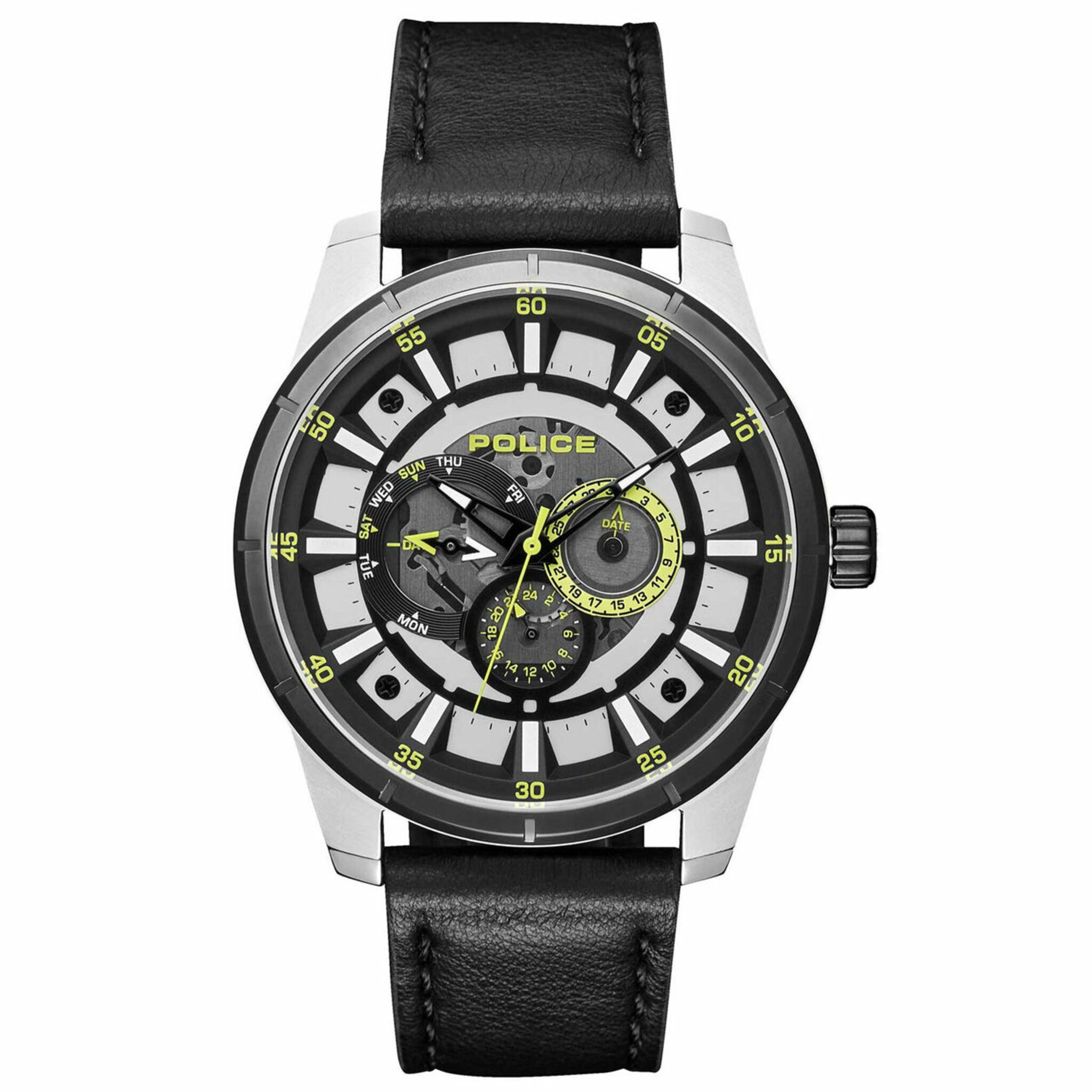 Pl15410jstb.04, Quartz, 48mm, 3atm, silver
