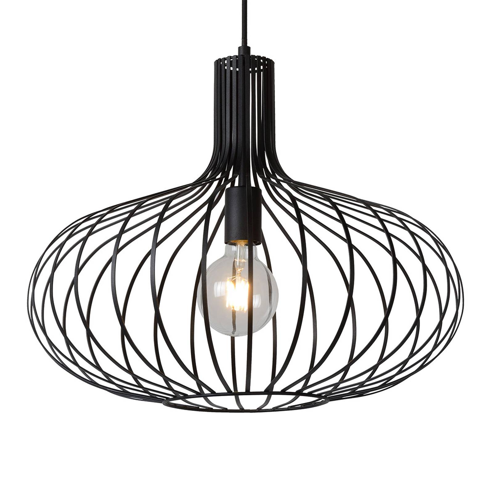 Burtaklampa Manuela i svart, 50 cm