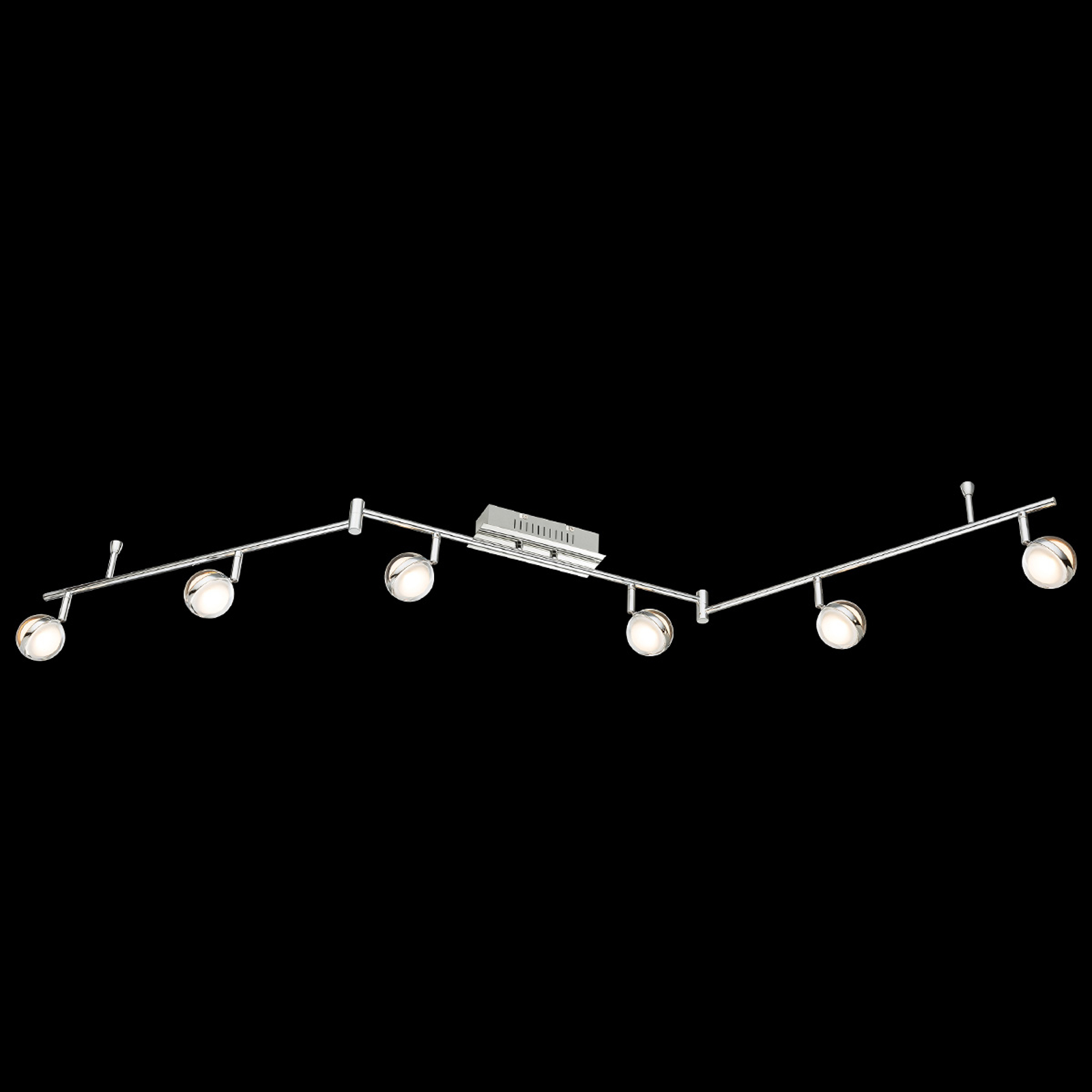 LED-taklampa Fulton 6 lampor