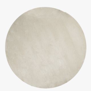Soft rund matta ljusbeige