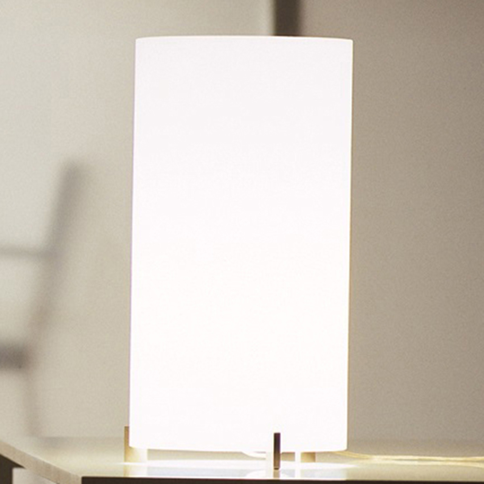 Prandina CPL T1 bordslampa krom, glas opal