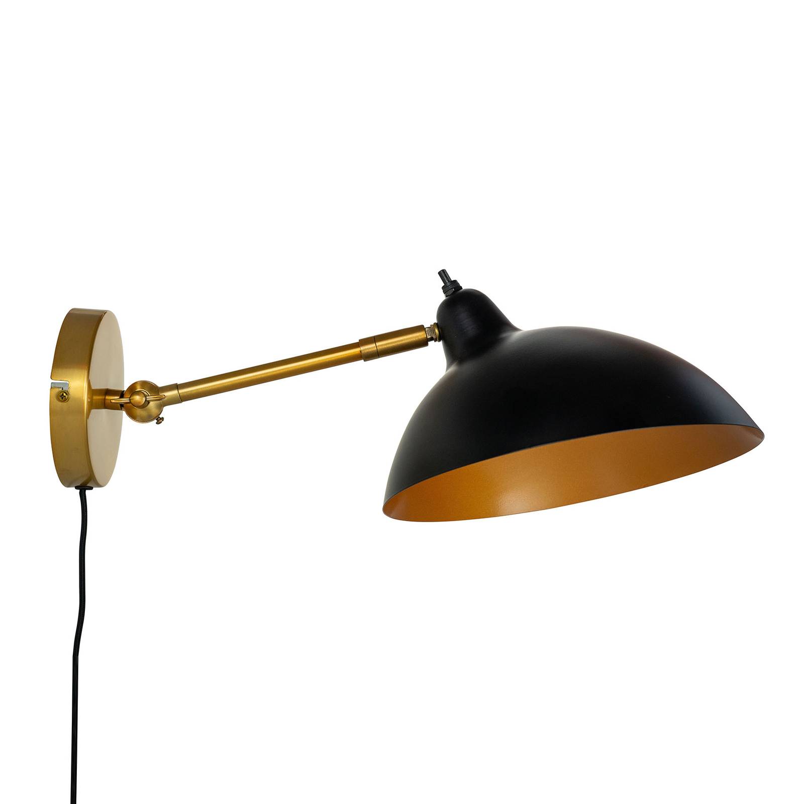 Dyberg Larsen Futura vägglampa mässing/svart