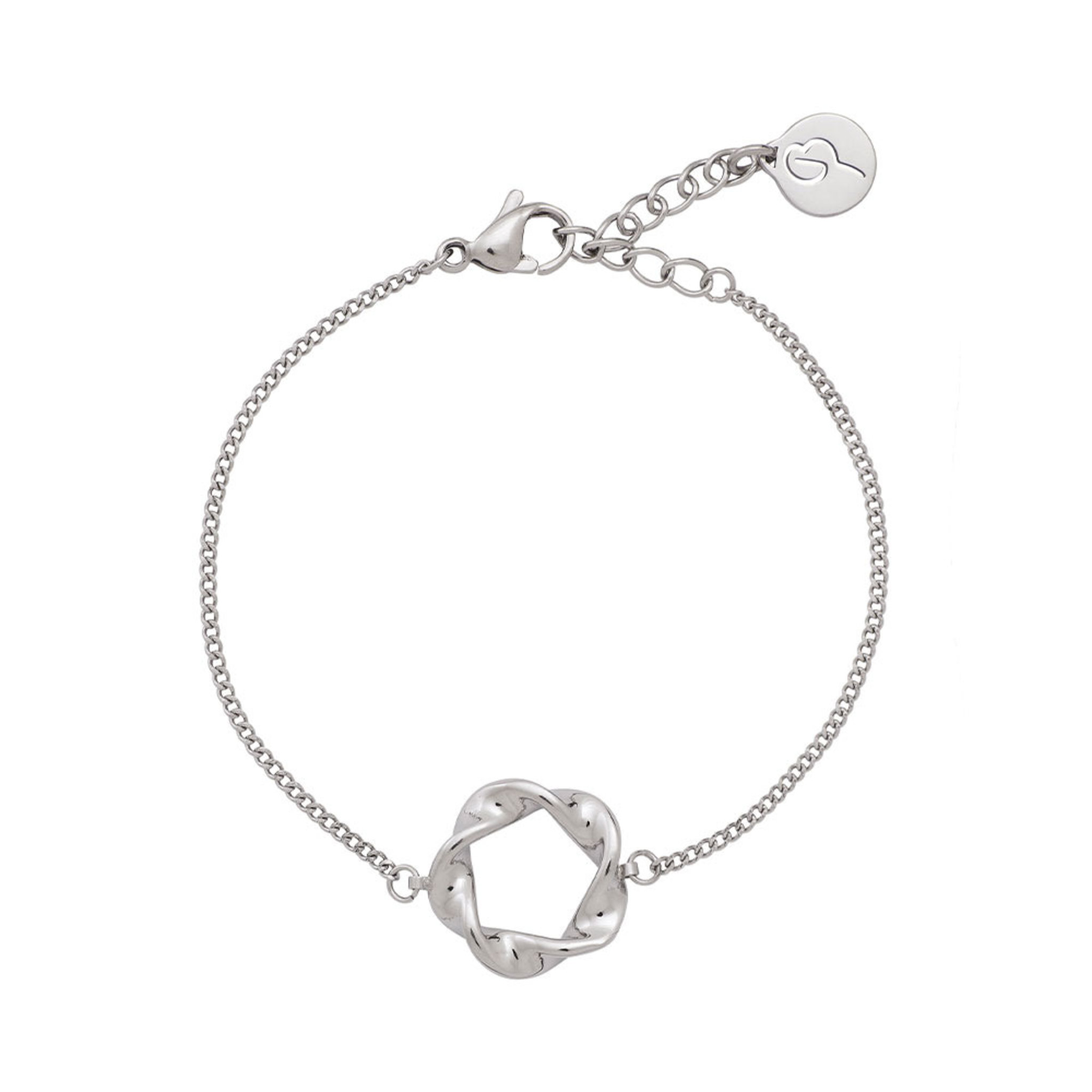 Swirl Bracelet Steel, ONE SIZE