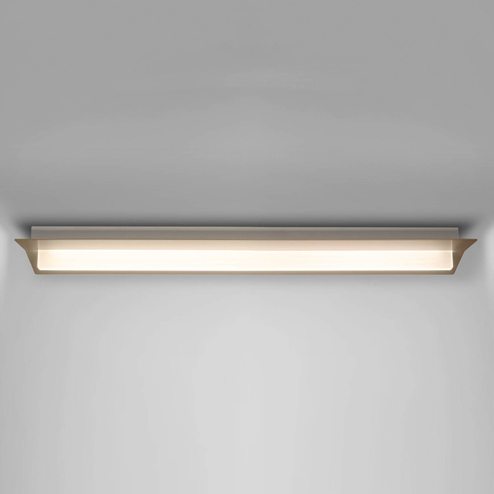LED-taklampa Flurry, 100 cm, brons
