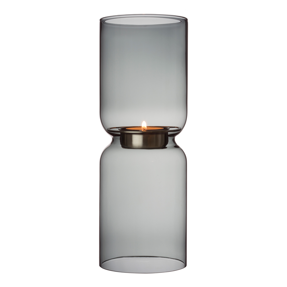 Iittala - Lantern Ljuslykta 25 cm Mörkgrå