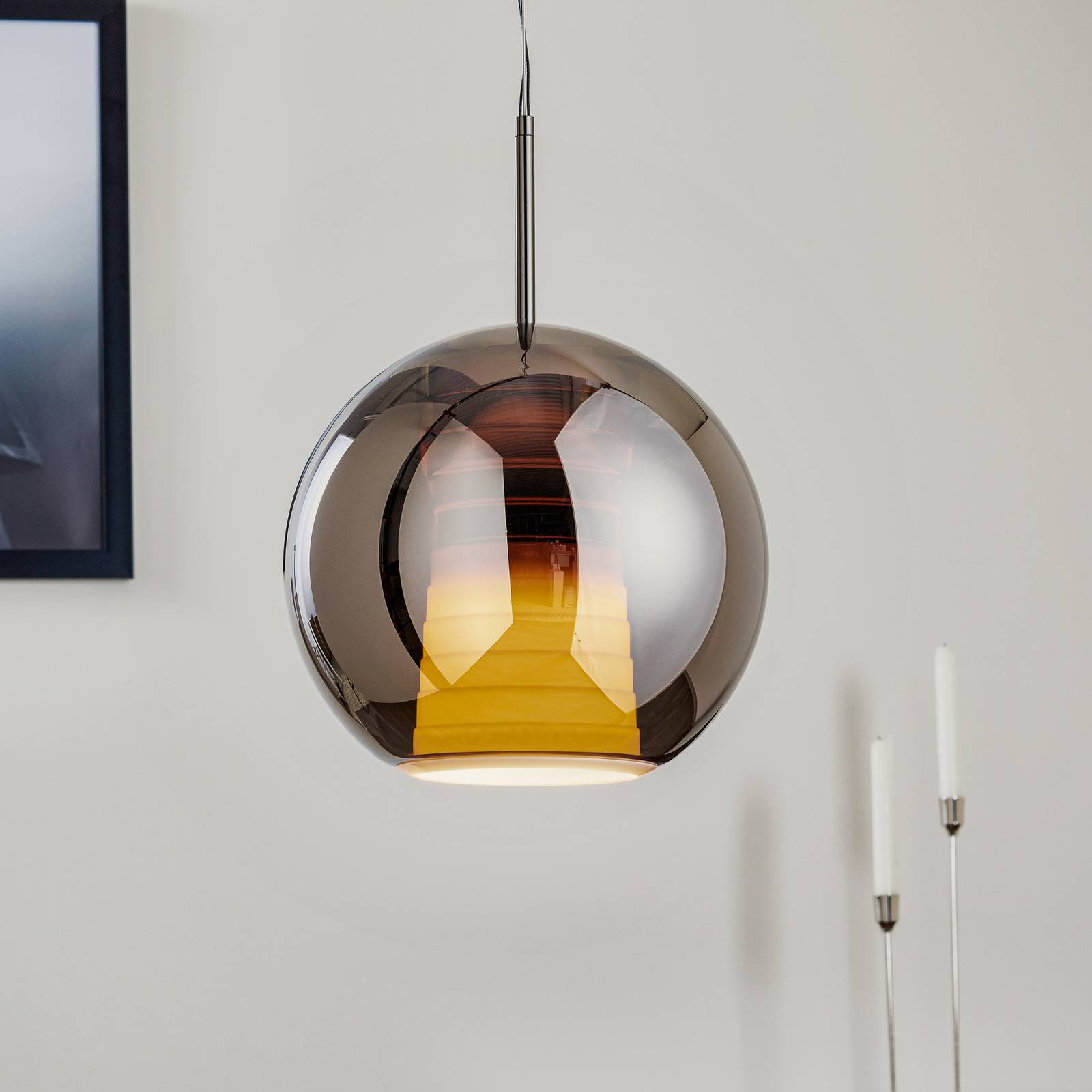 Fabbian Beluga Royal - LED-hänglampa titan 30 cm