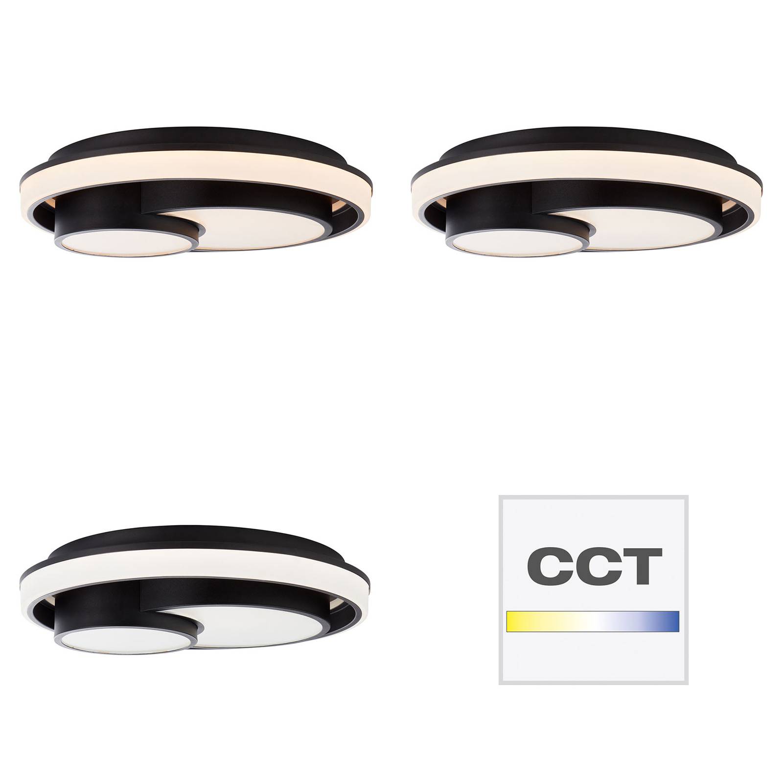 AEG Dwain LED-taklampa, dimbar, CCT, Remote