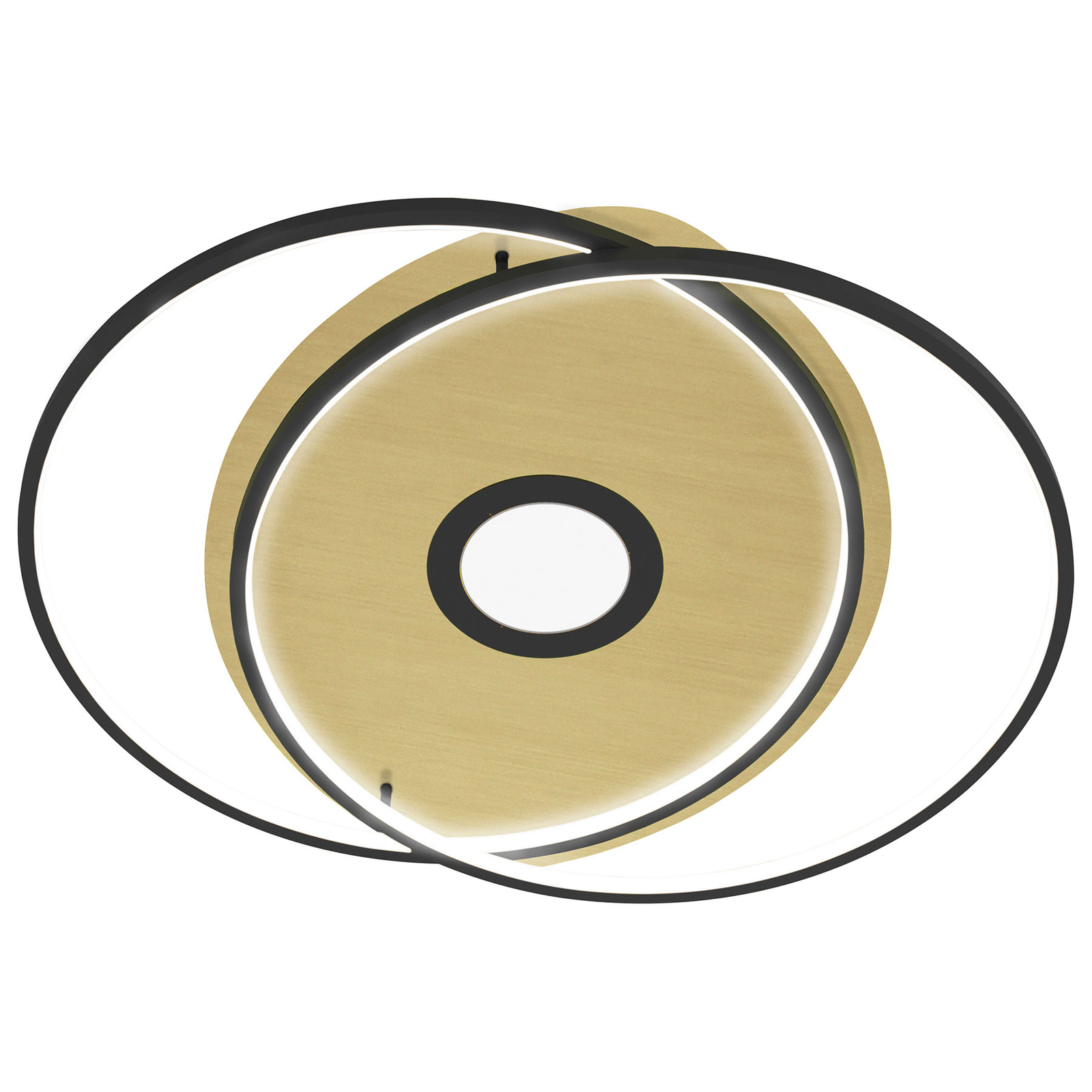 Paul Neuhaus Q-AMIRA LED-taklampa oval, svart