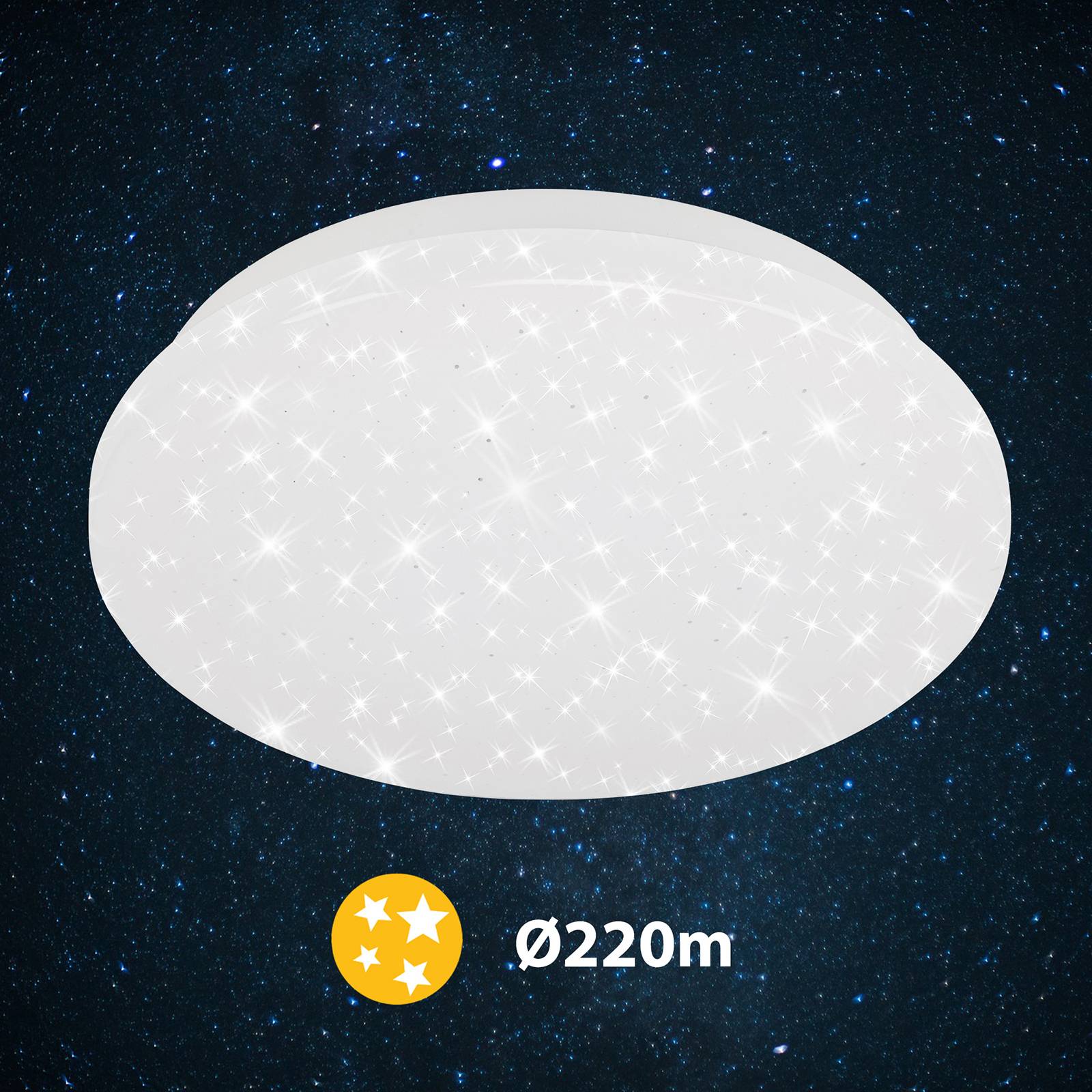 LED-taklampa 3388-016 stjärnhimmel 22 cm