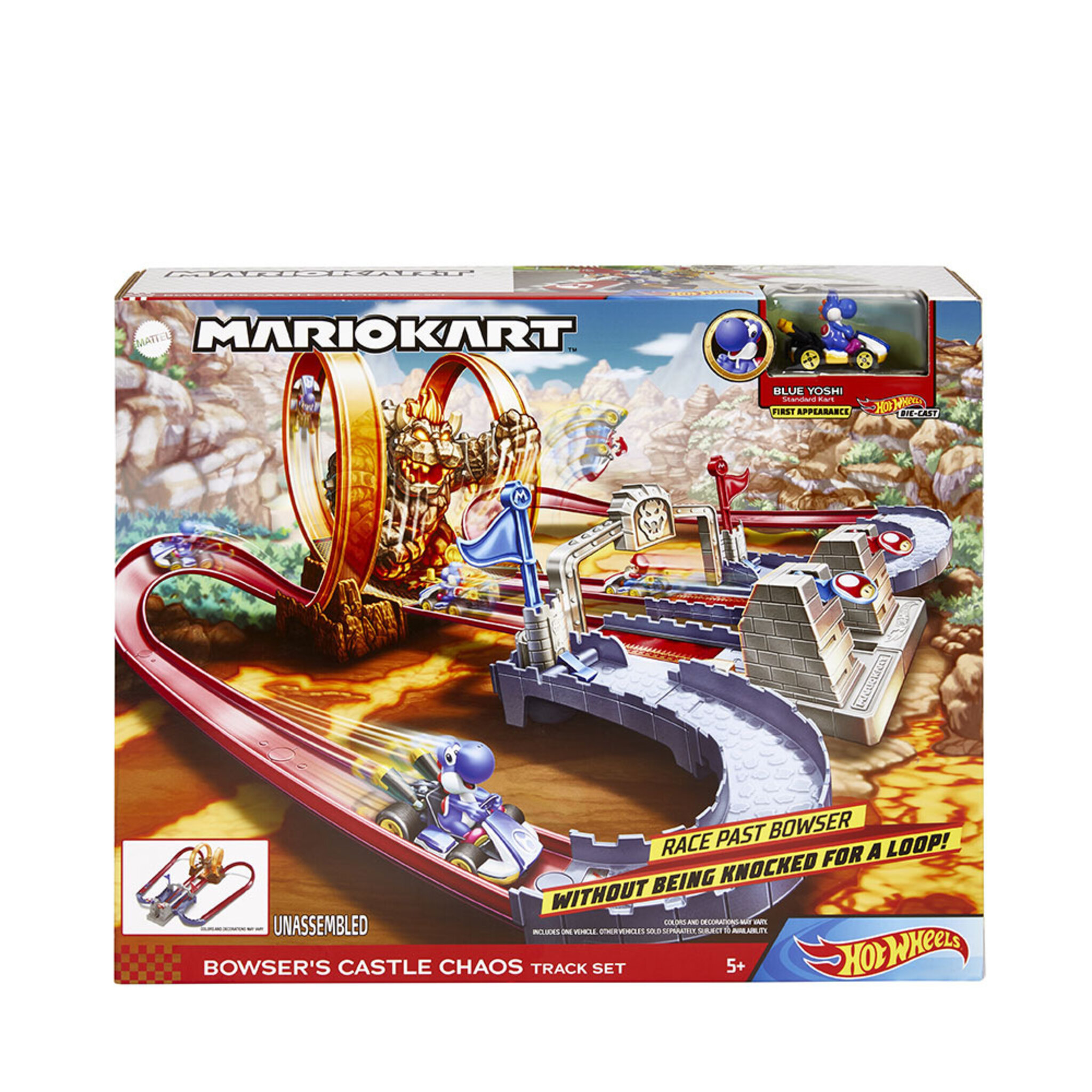 Hot Wheels Mario Kart Bowsers Castle racerbana