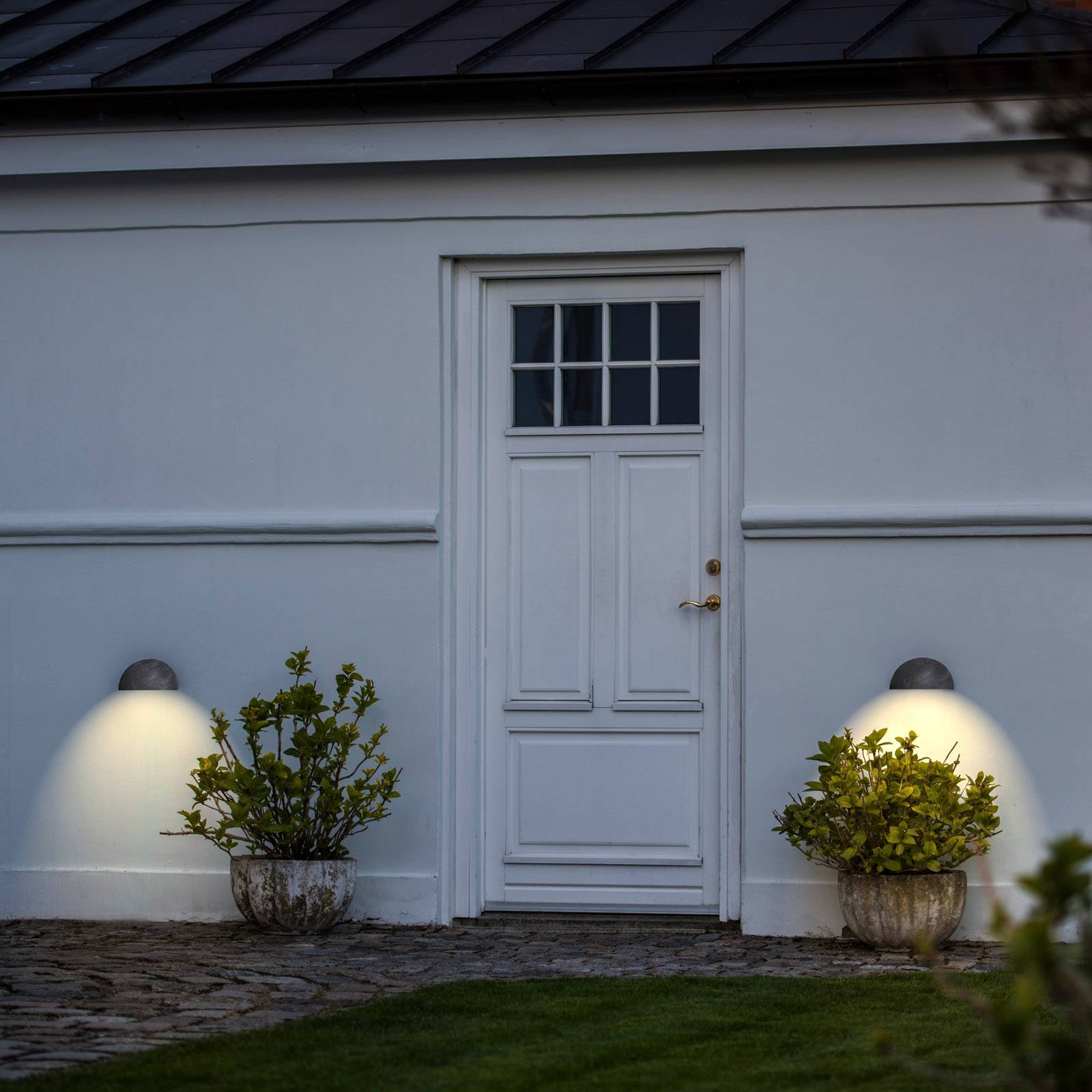 Tilltalande utomhusvägglampa Bergen, stål