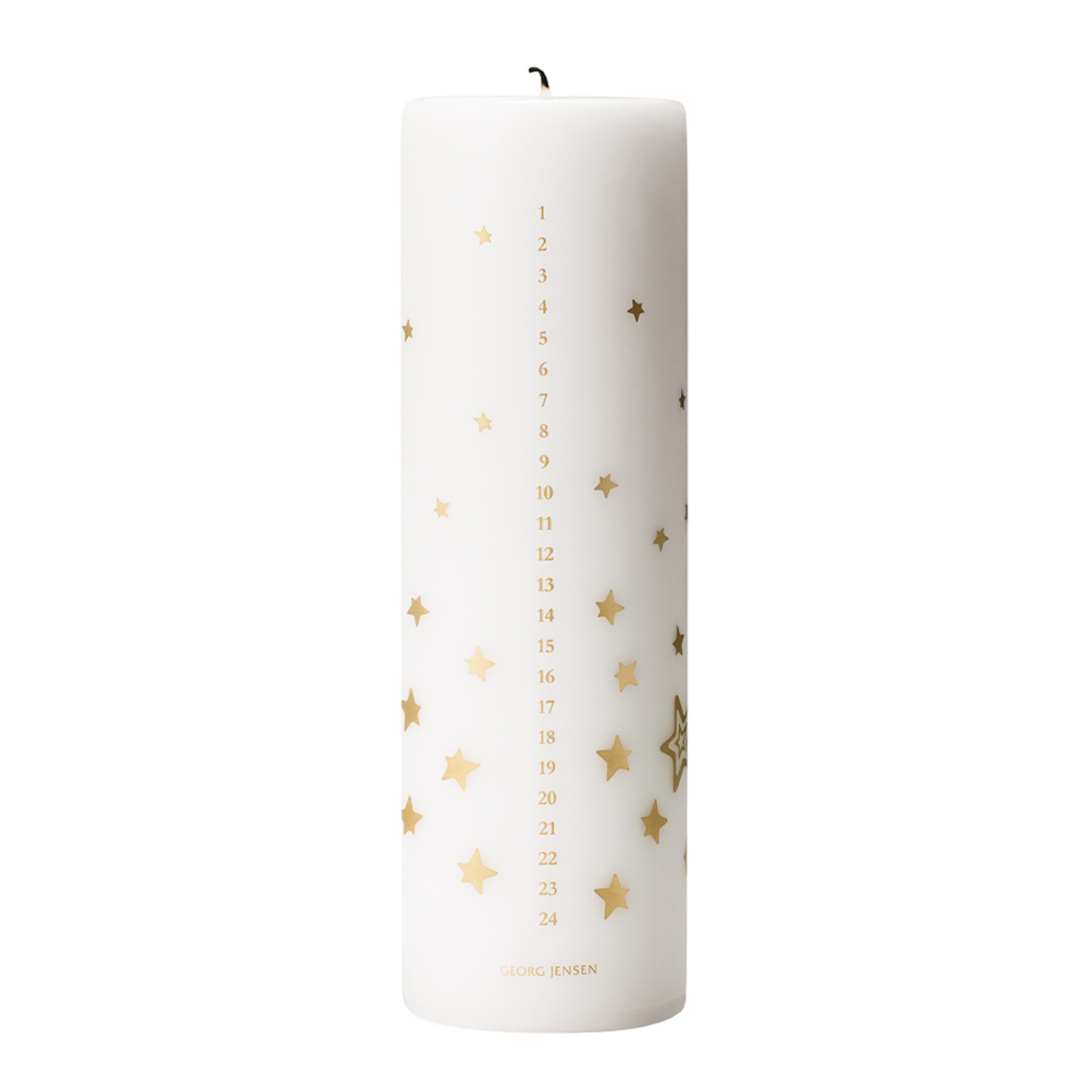 Georg Jensen - 2021 Kalenderljus 20 cm Vit/Guld