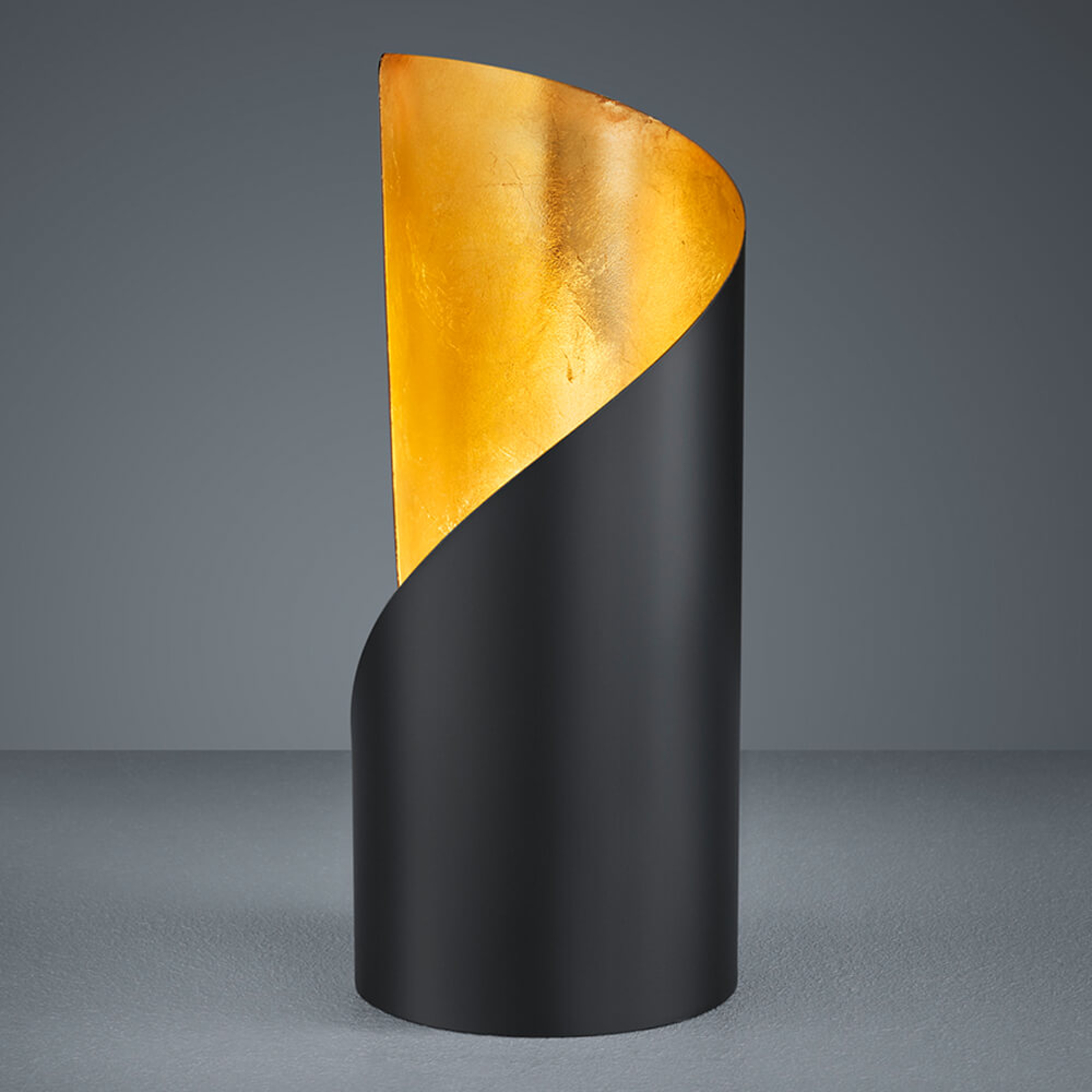 Bordslampa Frank – svart och guld