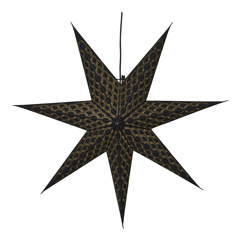 Star Trading - Star Trading Brodie Julstjärna 60cm Svart/Guld