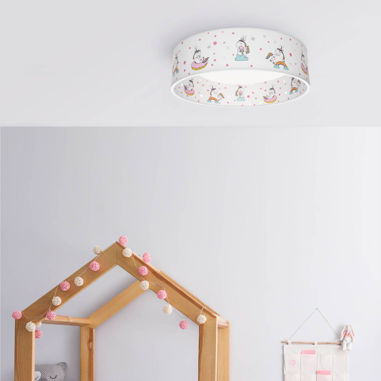 LED-taklampa Enhörning Babsy Starlight