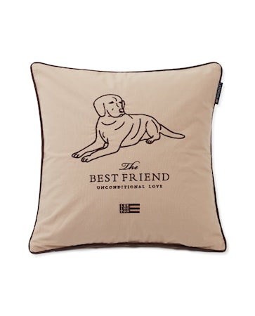 Kuddfordral Best Friend Bomull Canvas