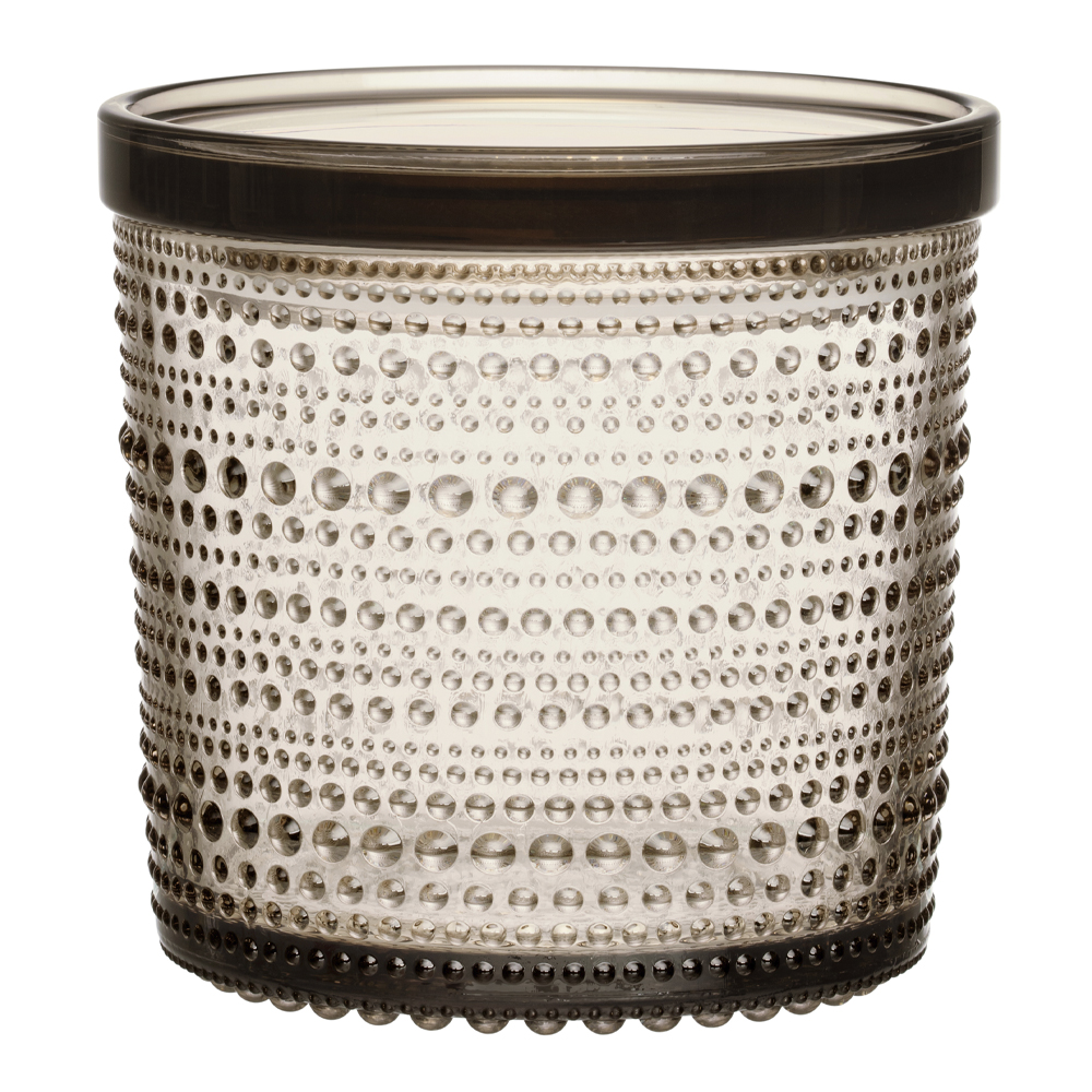 Iittala - Kastehelmi Burk/lock 11x11,4 cm Linne