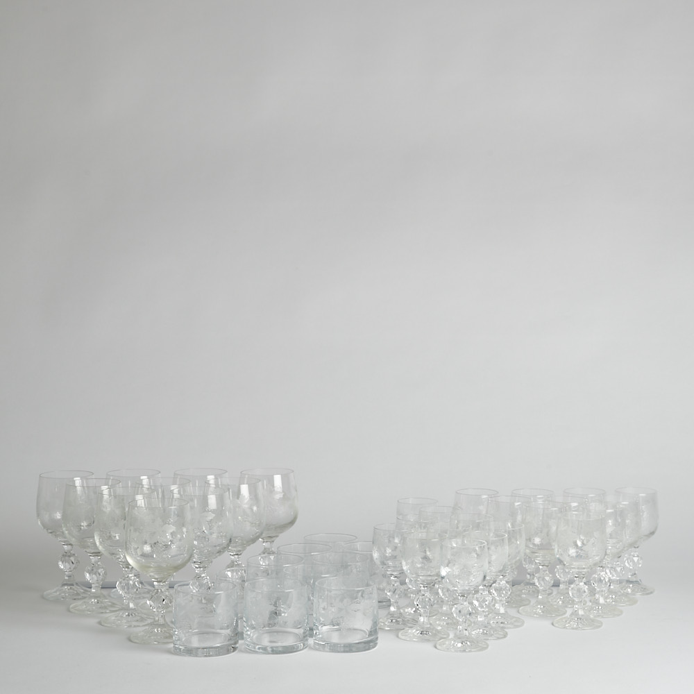 Vintage - Glasservis bestående av 40 delar