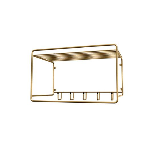 Hatthylla Uptown Hat Rack mässing Maze
