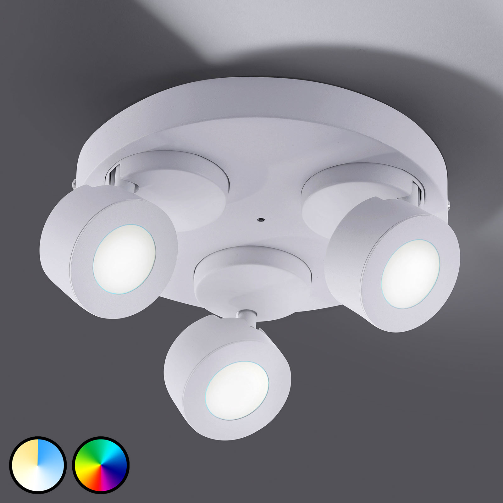 Trio WiZ Sancho LED-taklampa 3 lampor vit