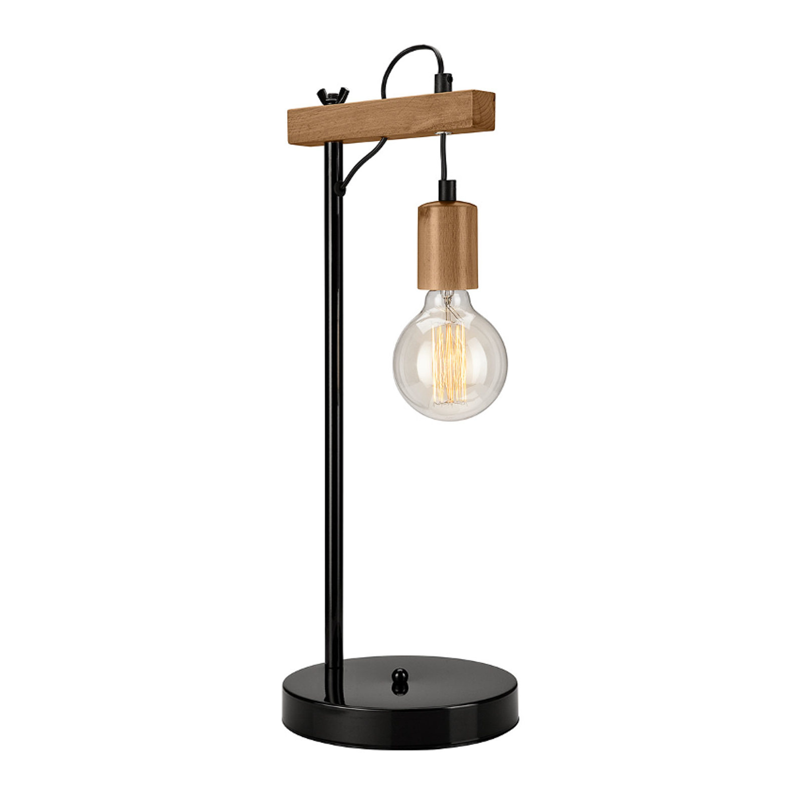 Bordslampa Tyske, trädetaljer oliv