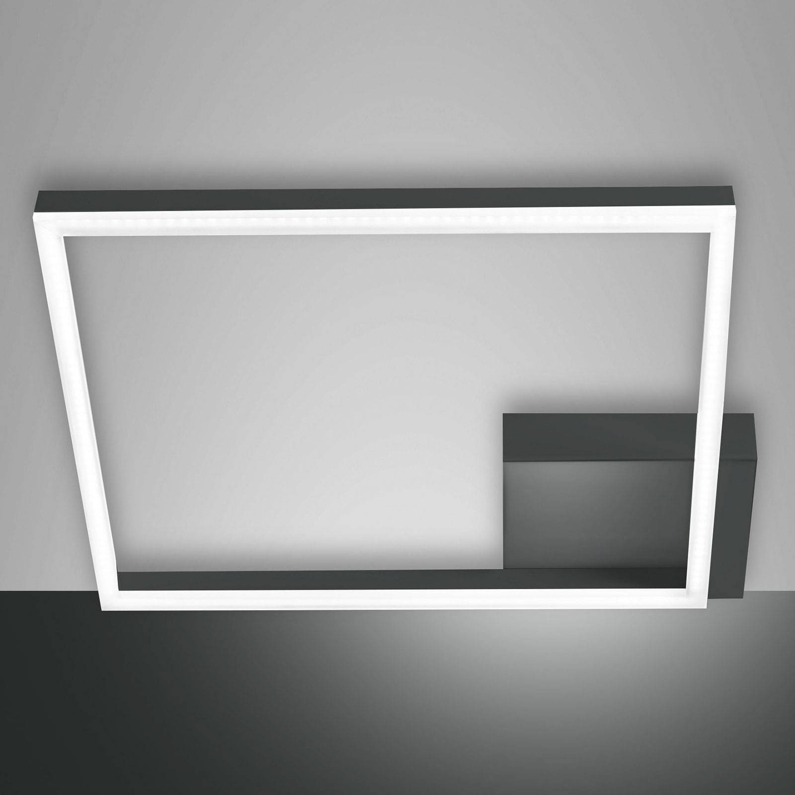 LED-taklampa Bard, 42 x 42 cm, antracit
