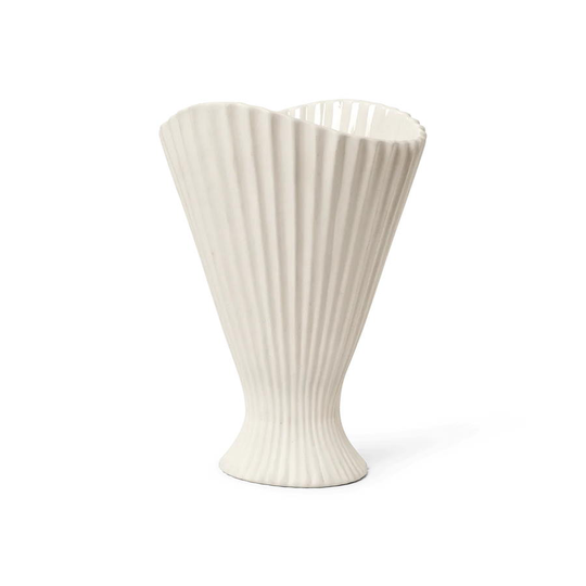 Fountain Vase keramik vit Ferm Living