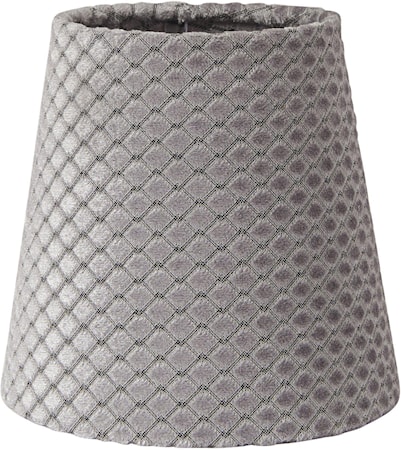 Queen Lampskärm Ruta Grå 10cm