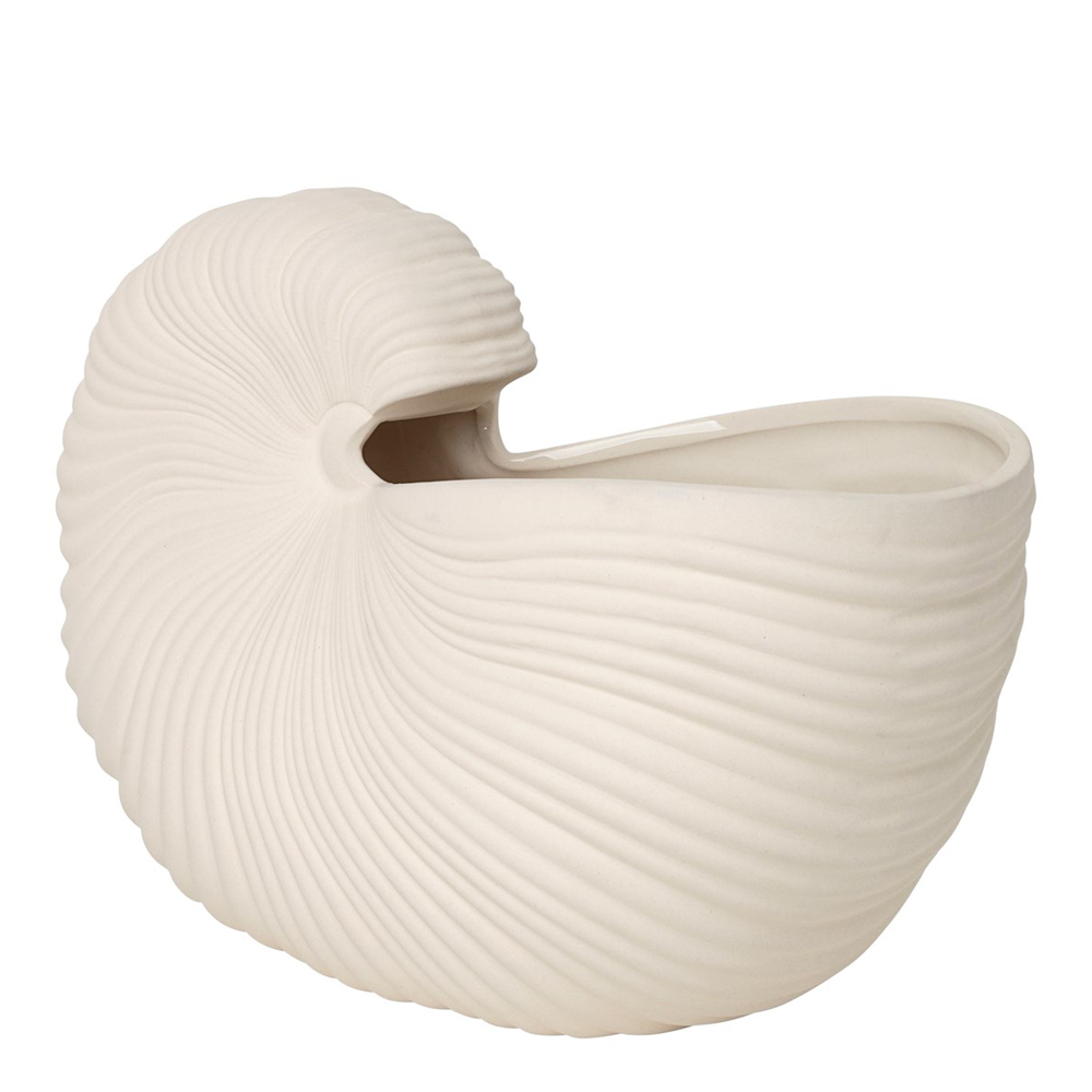 Ferm Living - Shell Kruka 31 cm Vit