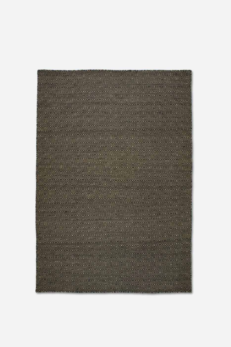 Matta Goose Eye 140x200cm Natur svart