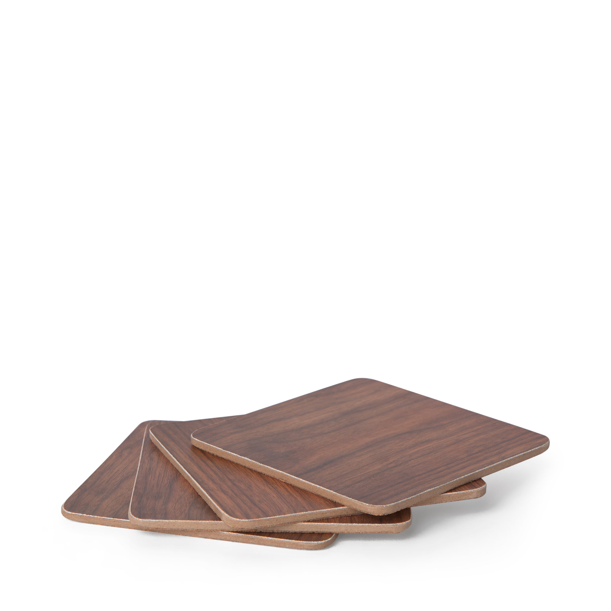 Glasunderlägg, 4-pack, 10x10 cm