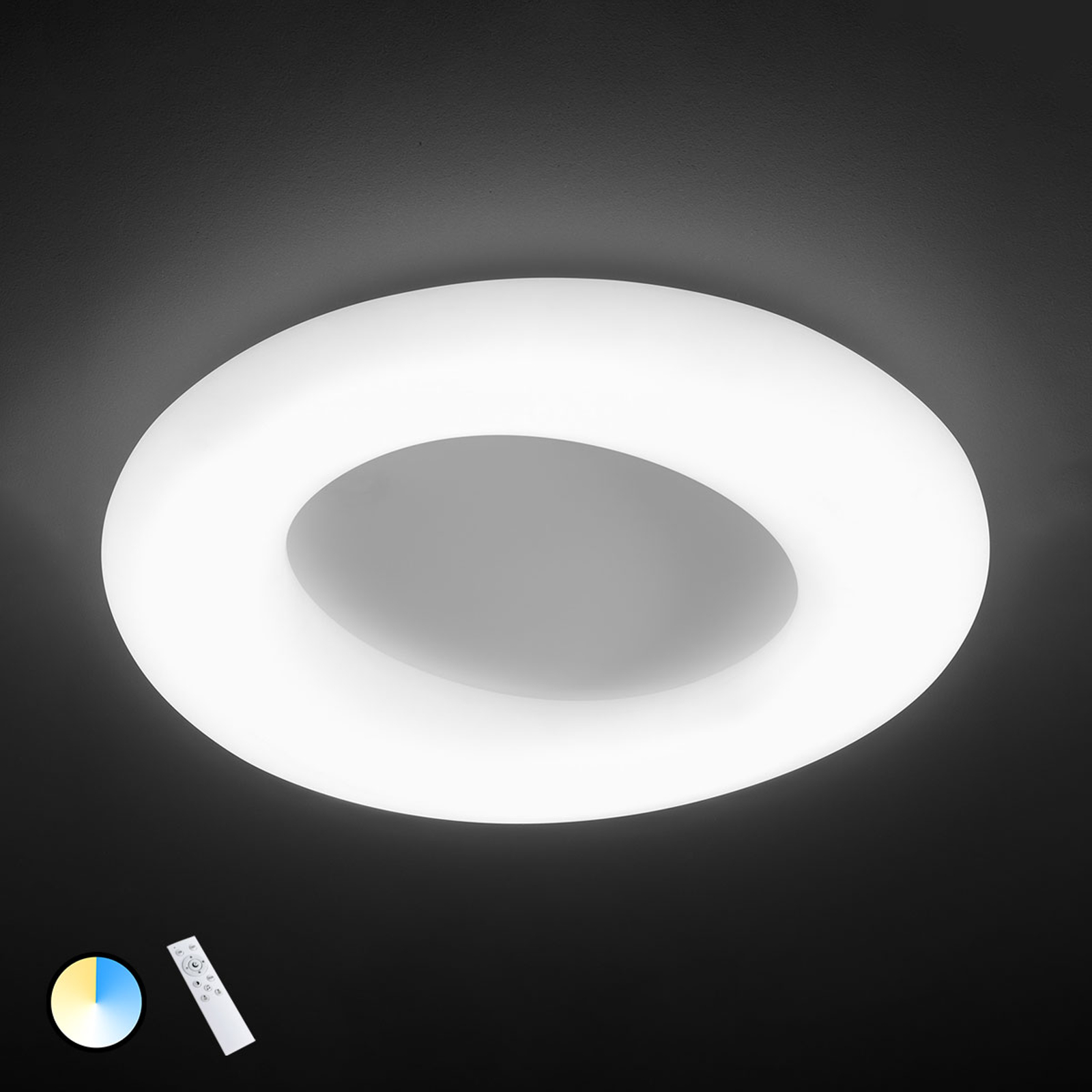 Justerbar LED-taklampa County, Ø 75 cm