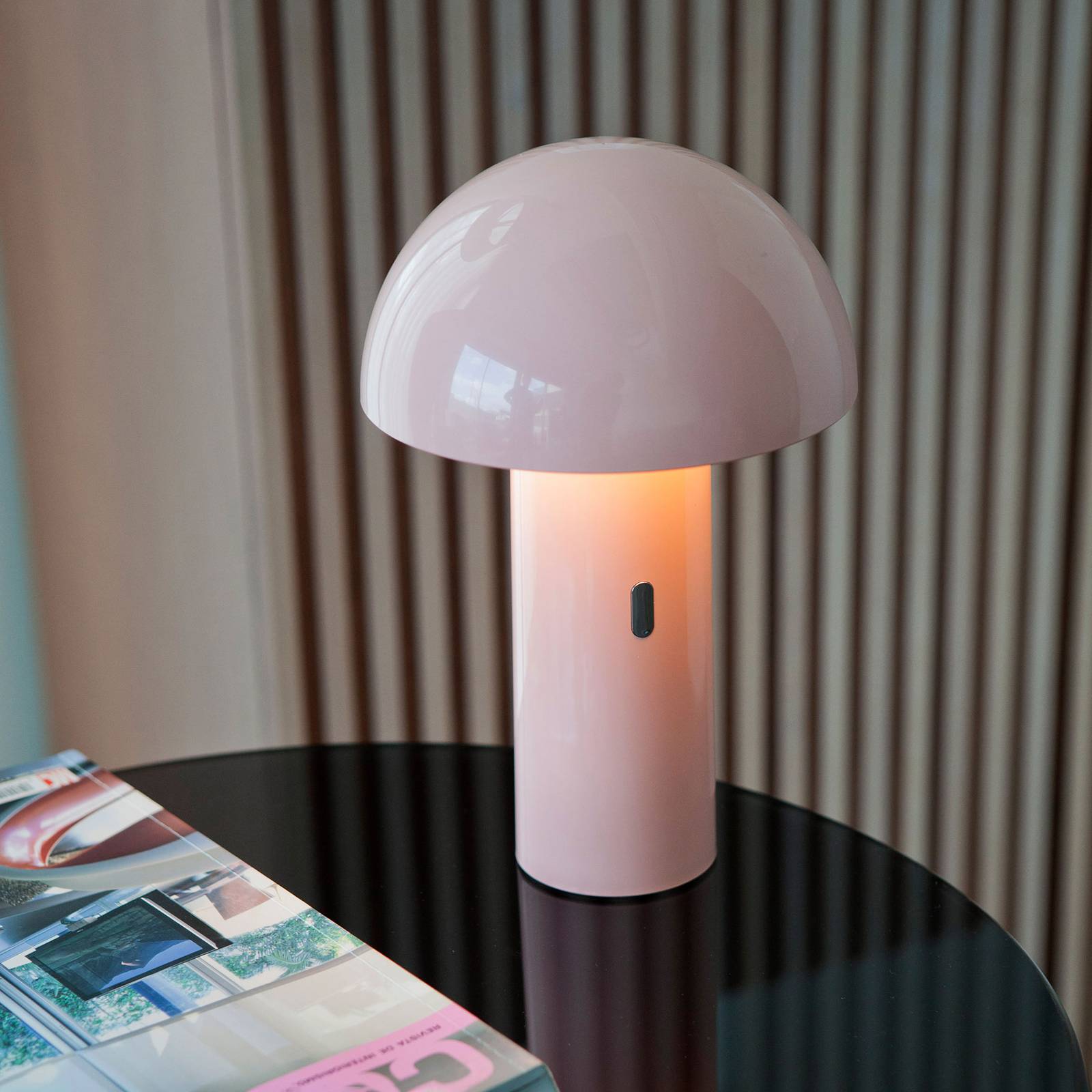 Newgarden Enoki LED-bordslampa med batteri, vit
