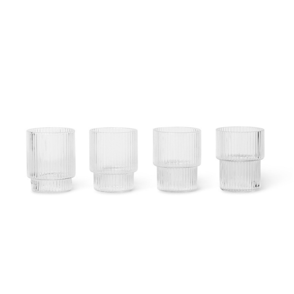 Ferm Living Litet glas Ripple 4-P 5x6cm