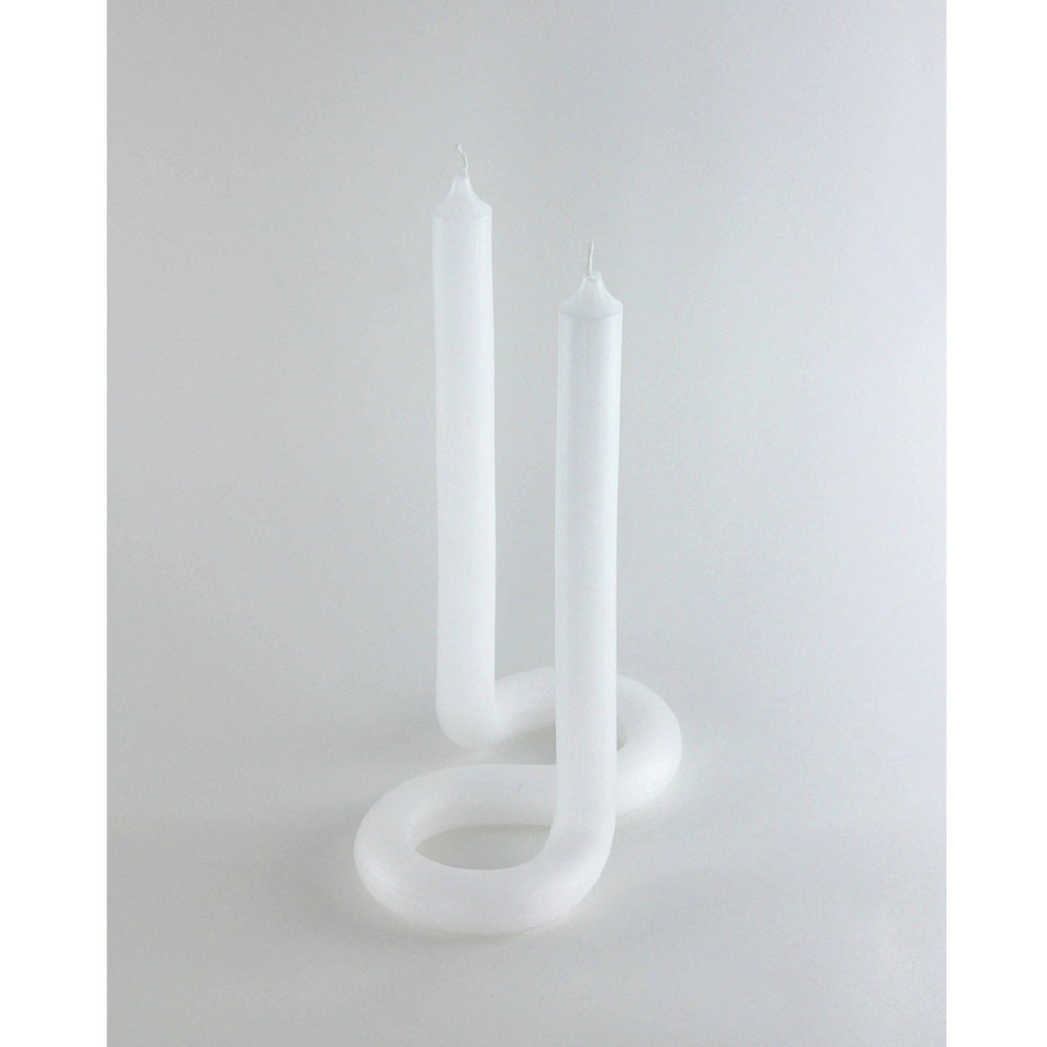 Twist Candle - Vit, 275G