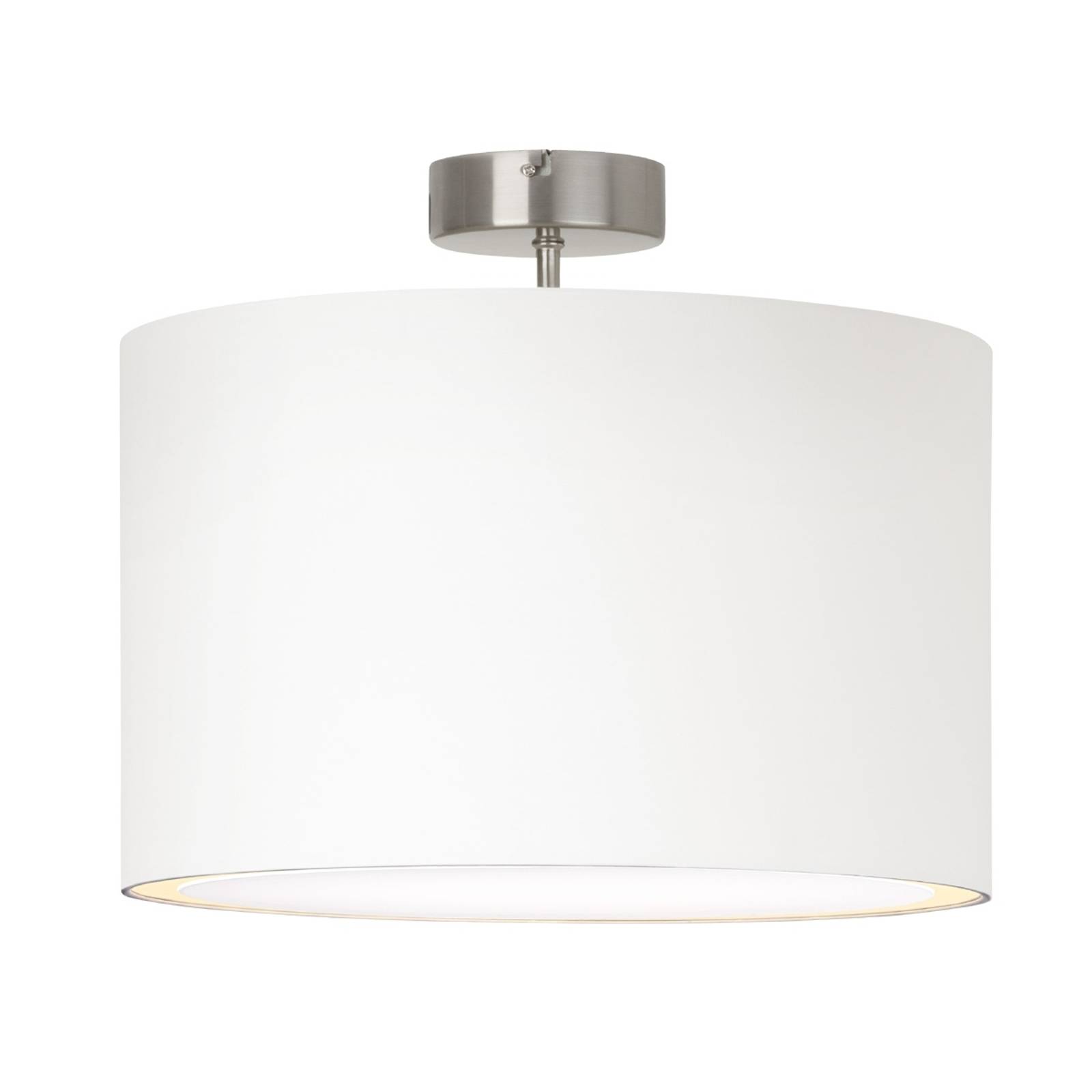 Enkel taklampa Clarie, vit