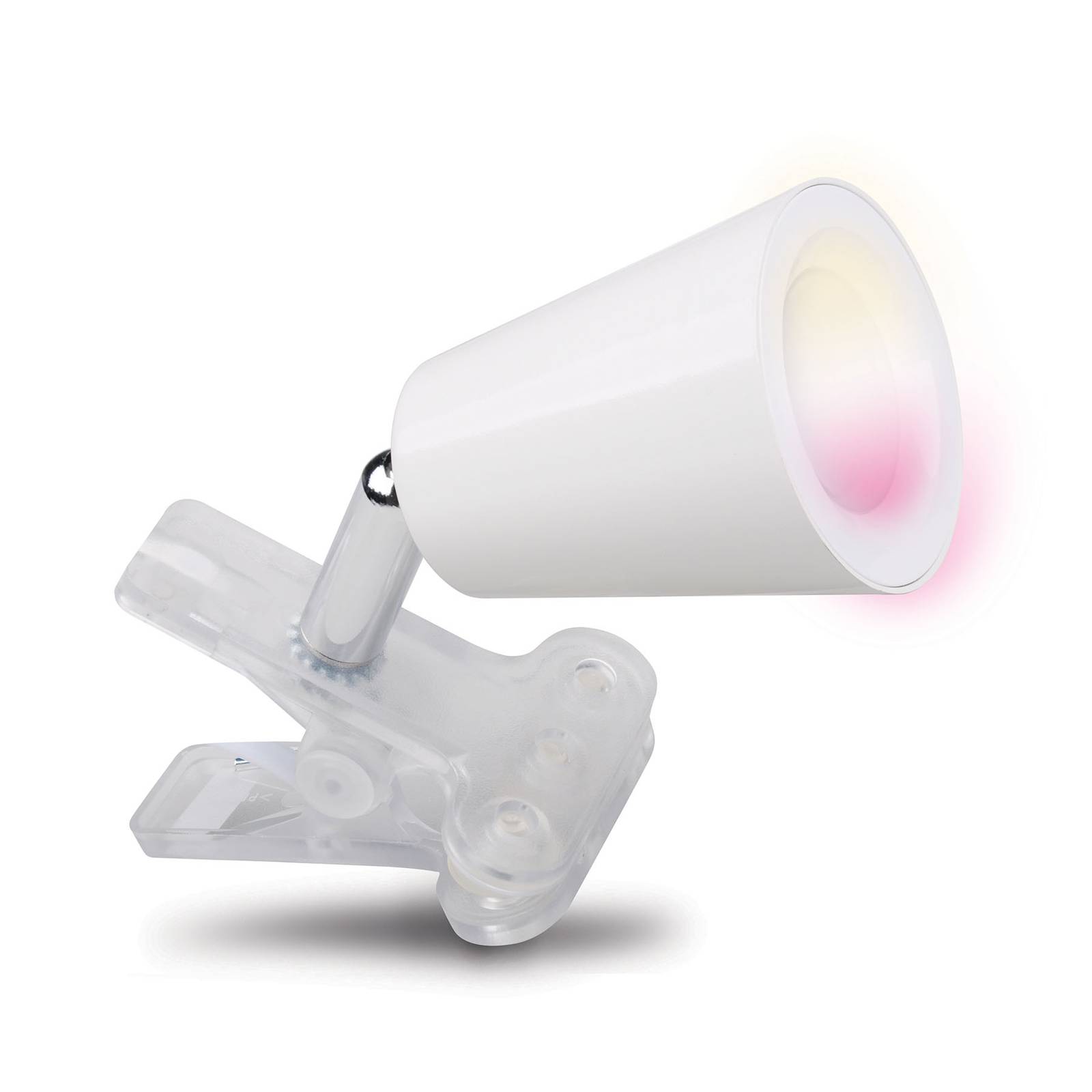 iDual Quartz Clip LED-klämlampa, vit