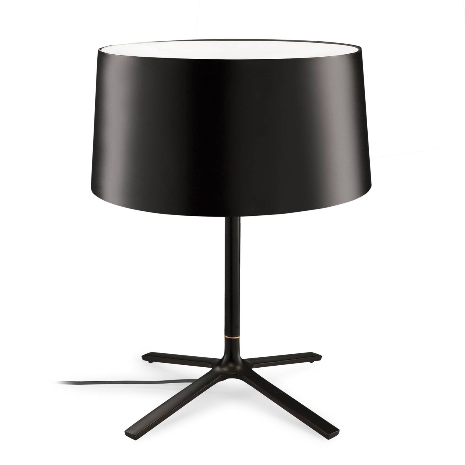 Grok Hall bordslampa med tygskärm, svart